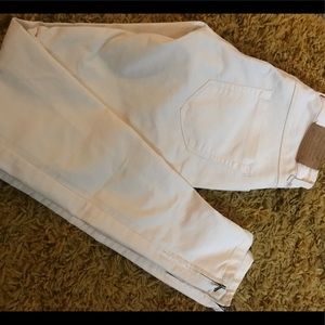 Zara basic off white jeans